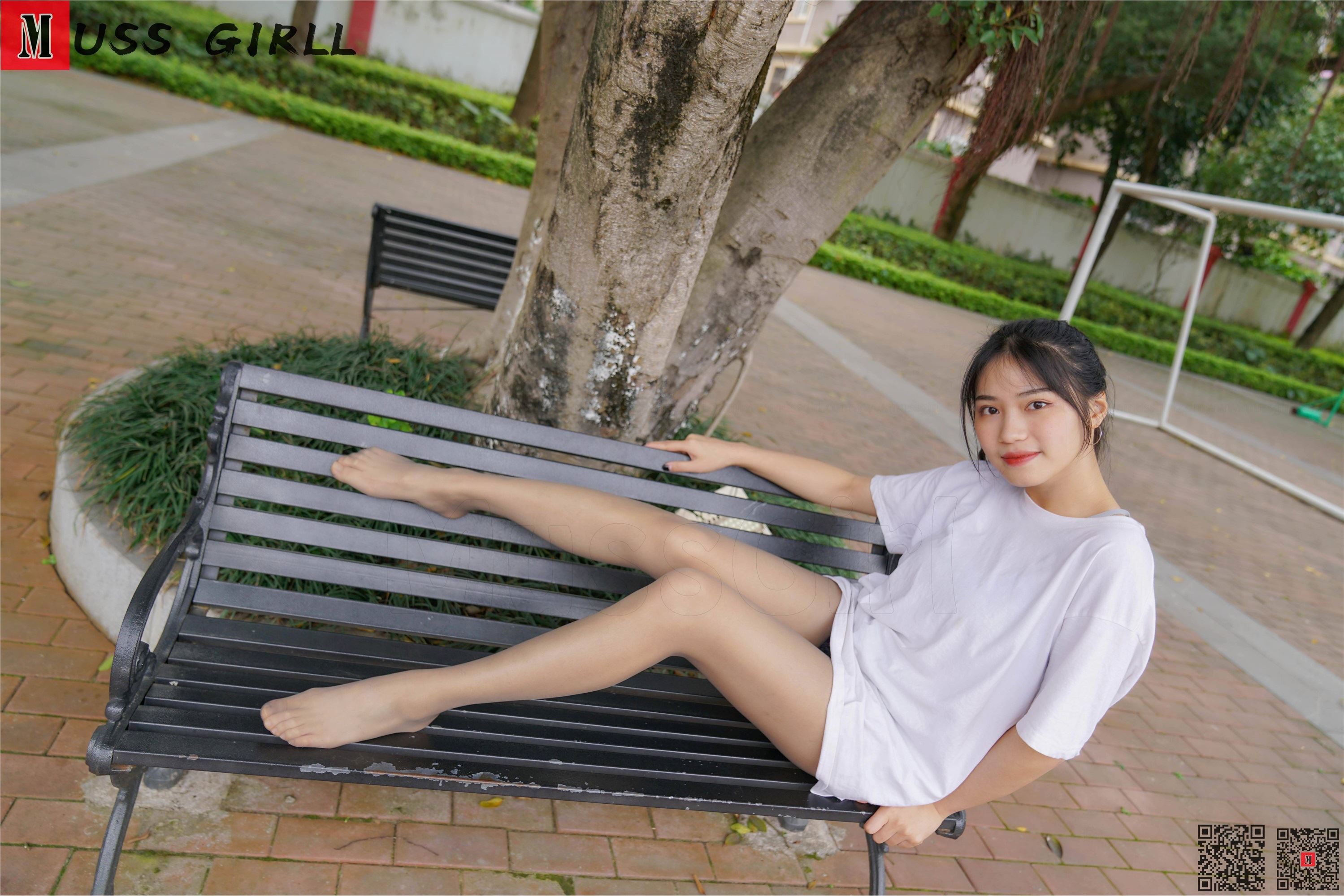 MussGirl慕丝女郎  NO.169 操场白衣裙